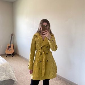 FOR CYNTHIA Yellow Belted Jacket